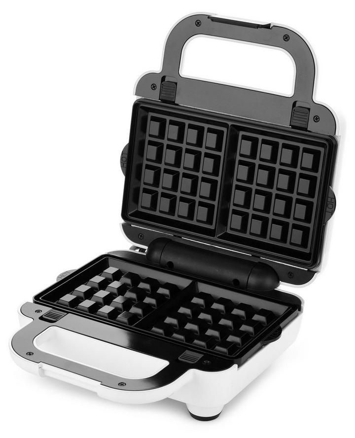 Basics Waffle, Sandwich Maker and Grill 3-in-1 Black, 700W