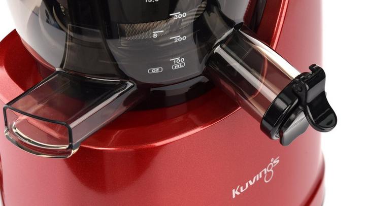 Kuvings Whole Slow Juicer with 7.6cm wide feeding tube, Red - eXtra