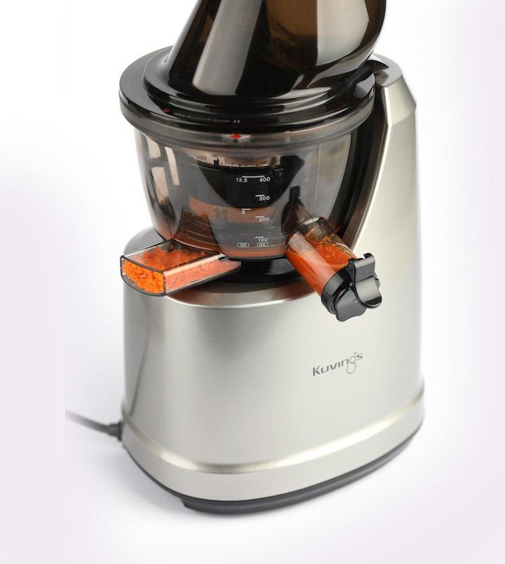 Kuvings Whole Slow Juicer with 7.6cm wide feeding tube, Silver - eXtra