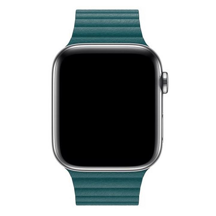 Apple 44mm Leather Loop Medium Size Peacock eXtra Saudi