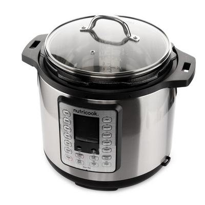 نوتري كوك قدر ضغط كهربائي 1200 واط 8 لتر أسود إستيل اكسترا البحرين