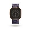 Fitbit Versa 2 Selected Edition Smartwatch, Navy,Pink Woven Band,Copper Rose Aluminum Case