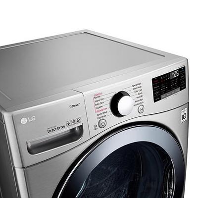 Lg Front Load Washer Dryer Combo 19 Kg 11kg Inverter Direct Drive Wi Fi Stainless Silver Extra Saudi