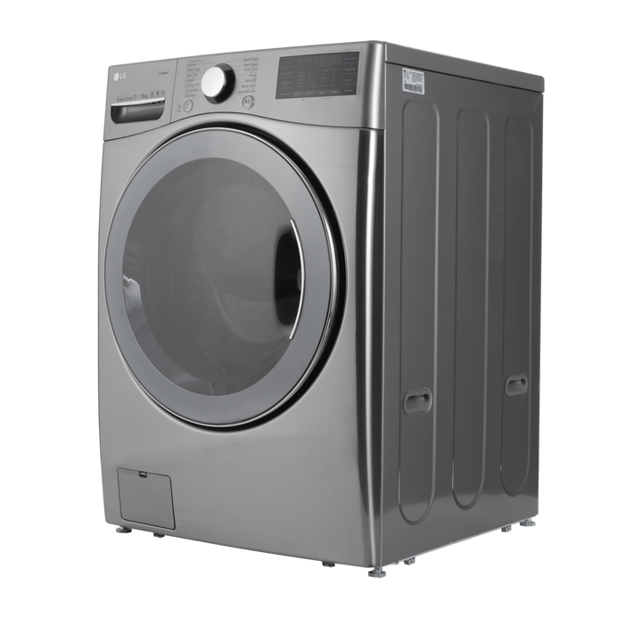 LG Front Load Washer/Dryer Combo, 17 Kg / 10kg, Inverter Direct Drive,Wi-Fi, Stainless Silver
