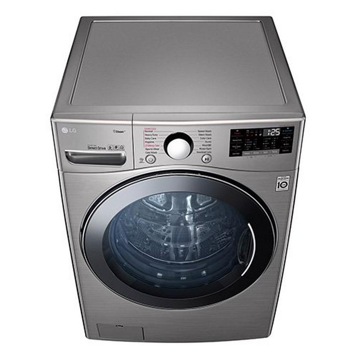 LG Front Load Washer/Dryer Combo, 17 Kg / 10kg, Inverter Direct Drive,Wi-Fi, Stainless Silver