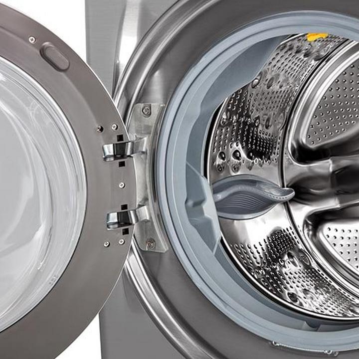 LG Front Load Washer/Dryer Combo, 17 Kg / 10kg, Inverter Direct Drive,Wi-Fi, Stainless Silver