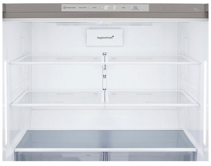 LG Multi Door Refrigerator, 17.8Cu.ft, Freezer 8.9Cu.ft,Inverter Linear Compressor, Platinum Silver