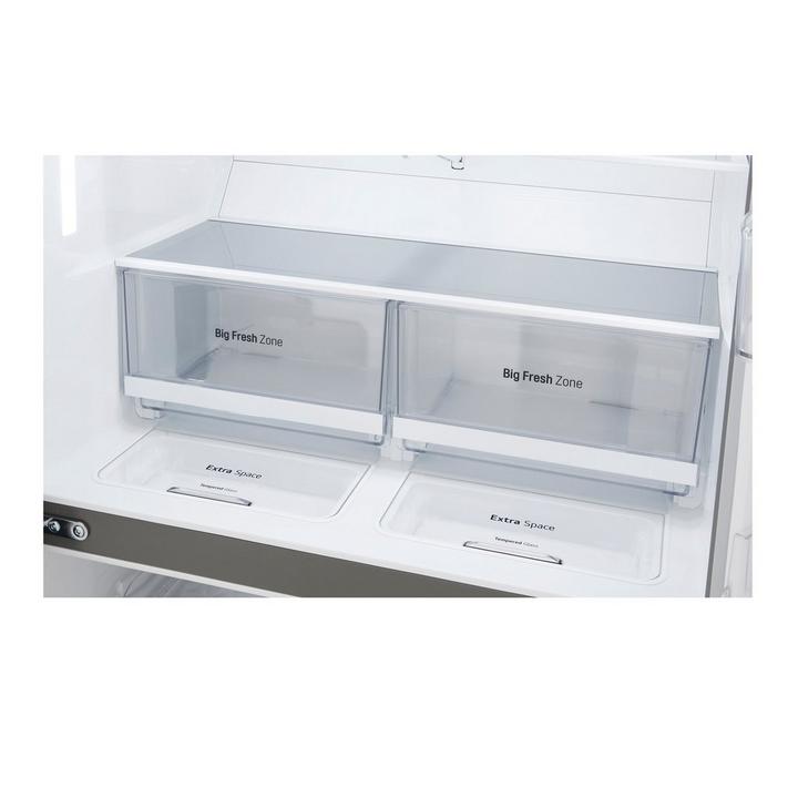 LG Multi Door Refrigerator, 17.8Cu.ft, Freezer 8.9Cu.ft,Inverter Linear Compressor, Platinum Silver