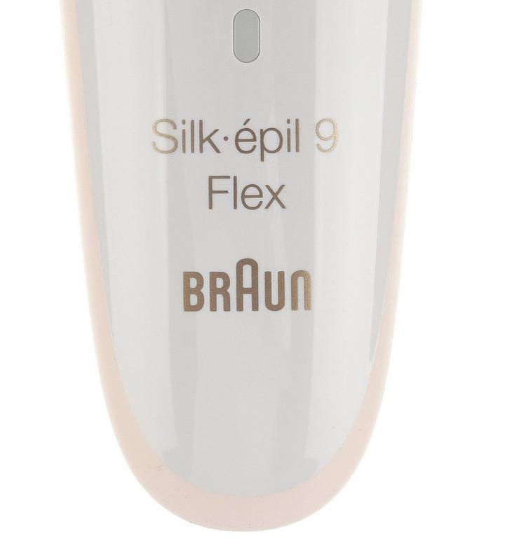 Braun Silk-Epil 9 Fle,x Rechargeable Epilator, Wet & Dry, White - eXtra