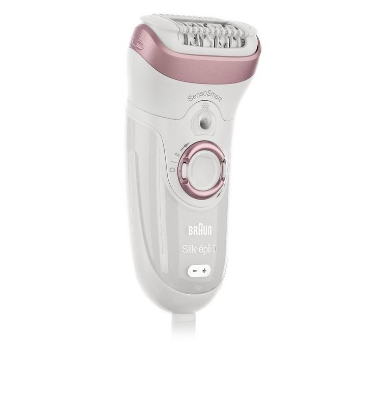 Braun Silk-Epil 9, Rechargeable Epilator +3 Extras, Wet & Dry