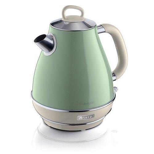 Ariete Vintage Kettle, Cordless 360, 2200-1850W, 1.7L, Green 3