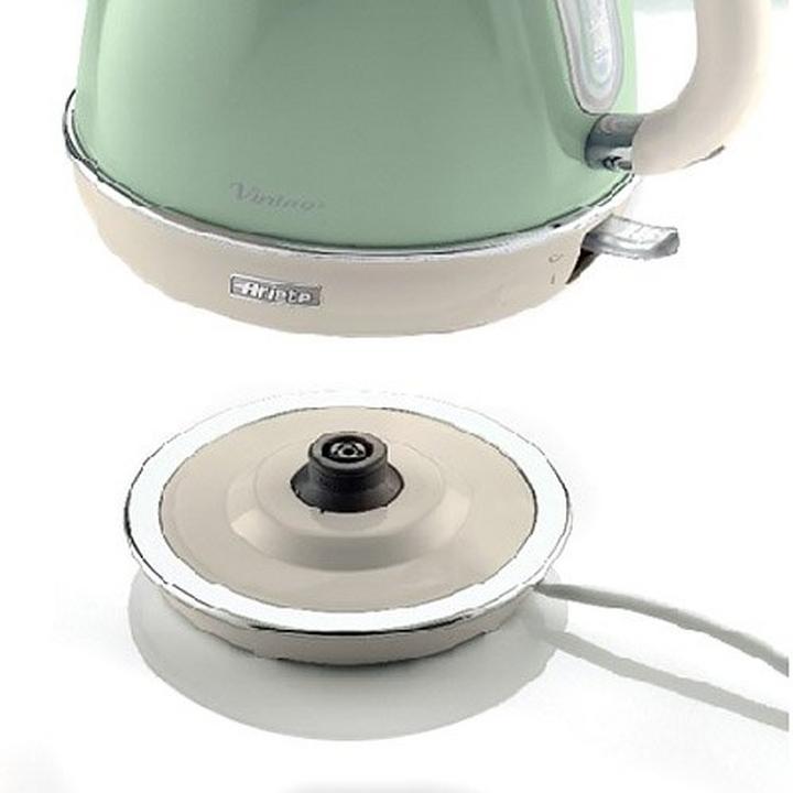 Ariete Vintage Kettle, Cordless 360, 2200-1850W, 1.7L, Green