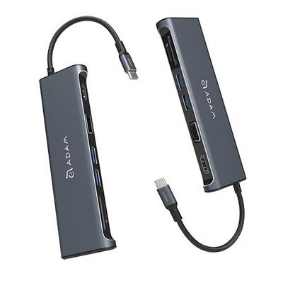 Adam Elements Casa A03 5 Port Usb C Hub With Vga And Hdmi Grey Extra Saudi