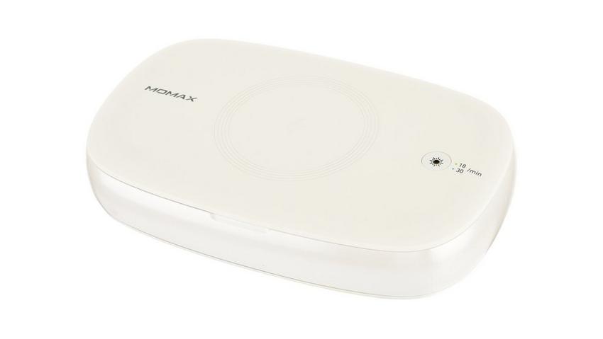 Momax, Sanitizing Box With Wireless Charging, White eXtra