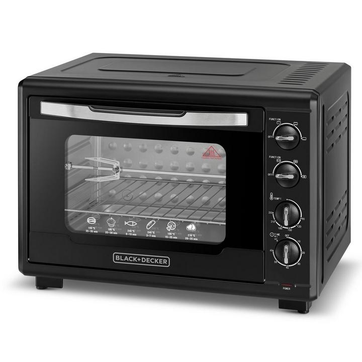 Black+Decker, Electric Oven Toaster With Convection, 55 L, 2000W, Black