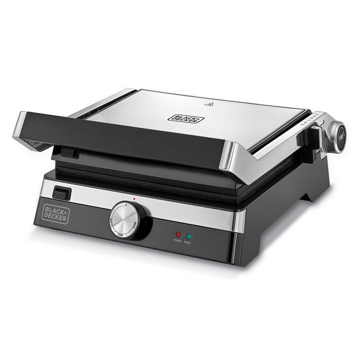 Black Decker Electric Contact Grill 2000W Black Silver eXtra