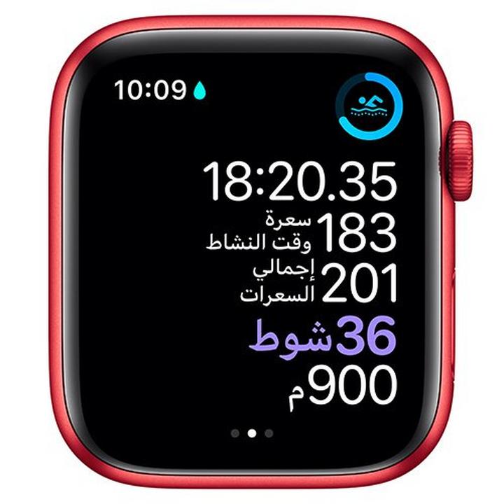 Apple Watch Series 6 GPS 44mm Product RED Aluminium avec