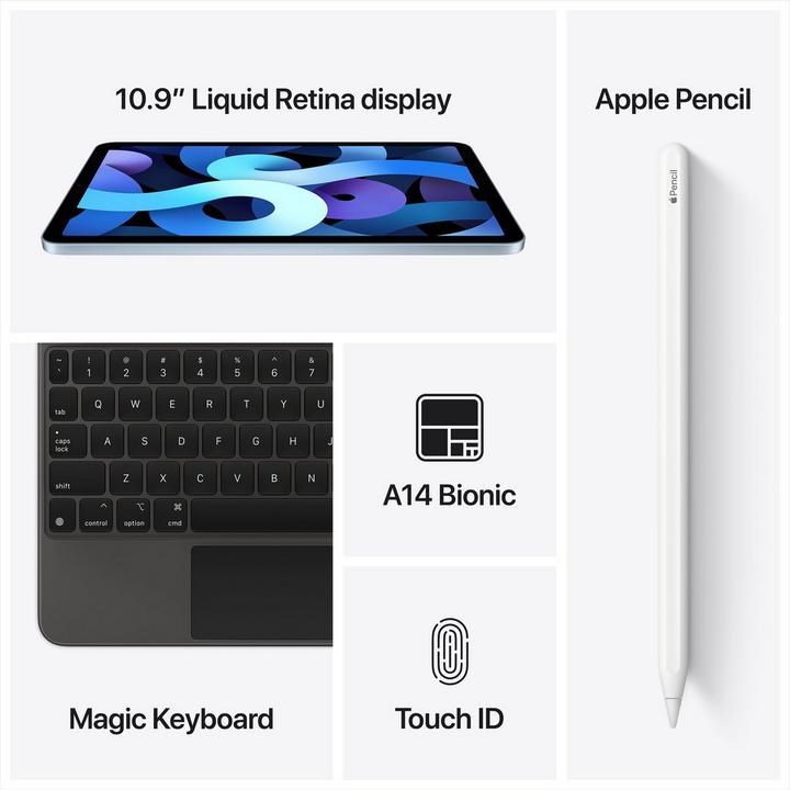 Apple iPad Air 4 2020, 10.9 inch, WiFi and Cellular, 64GB, Rose Gold
