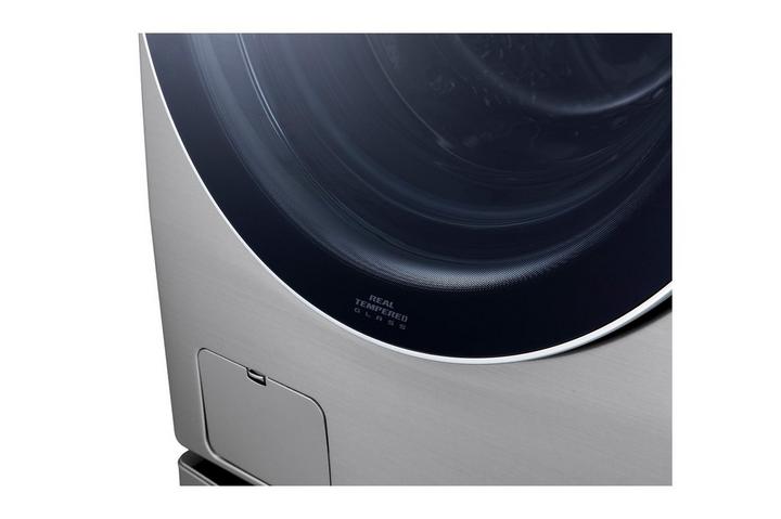 LG, Front Load Washer/Dryer, 15/8 kg, Silver
