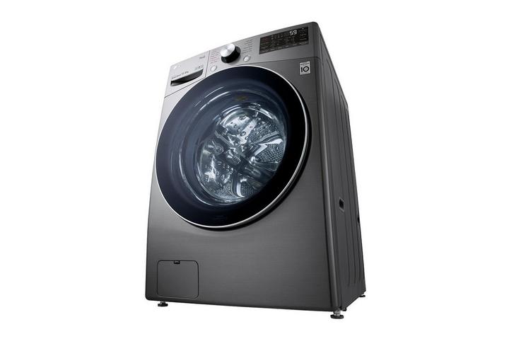 LG, Front Load Washer/Dryer, 15/8 kg, Silver