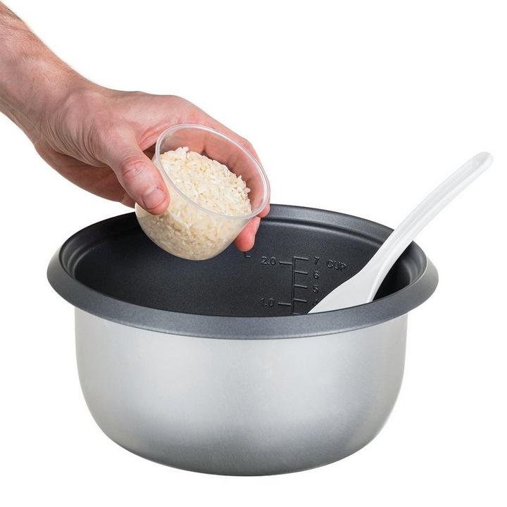 راسل هوبز، جهاز طهي الأرز بالإضافة إلى قدر البخار، أبيض/أسود