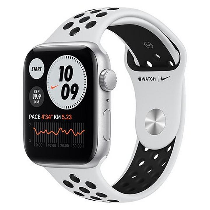Apple Watch Nike SE GPS, 44mm Silver Aluminium Case with Pure 