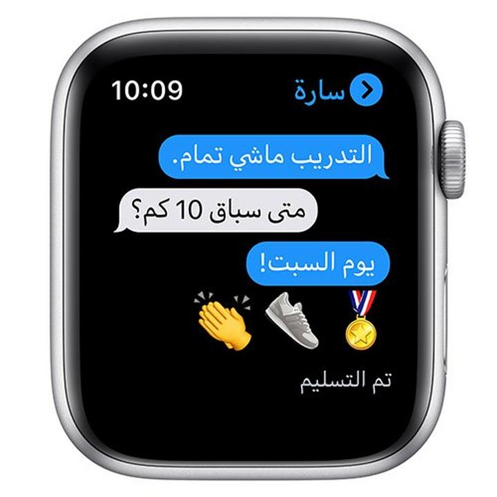 Apple Watch Nike SE GPS, 44mm Silver Aluminium Case with Pure Platinum/Black Nike Sport Band