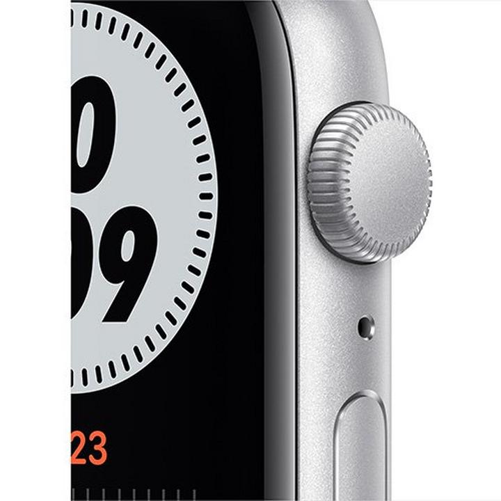 Apple Watch Nike SE GPS, 44mm Silver Aluminium Case with Pure Platinum/Black Nike Sport Band