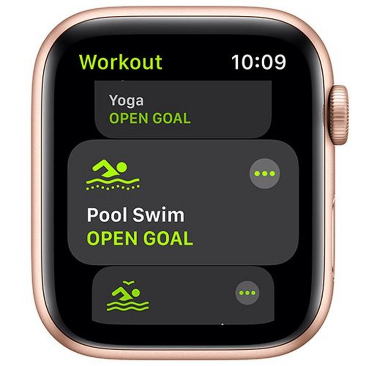 Apple Watch SE GPS, 40mm Gold Aluminium Case with Pink Sand Sport Band