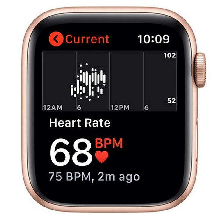 Apple Watch SE GPS, 40mm Gold Aluminium Case with Pink Sand Sport Band