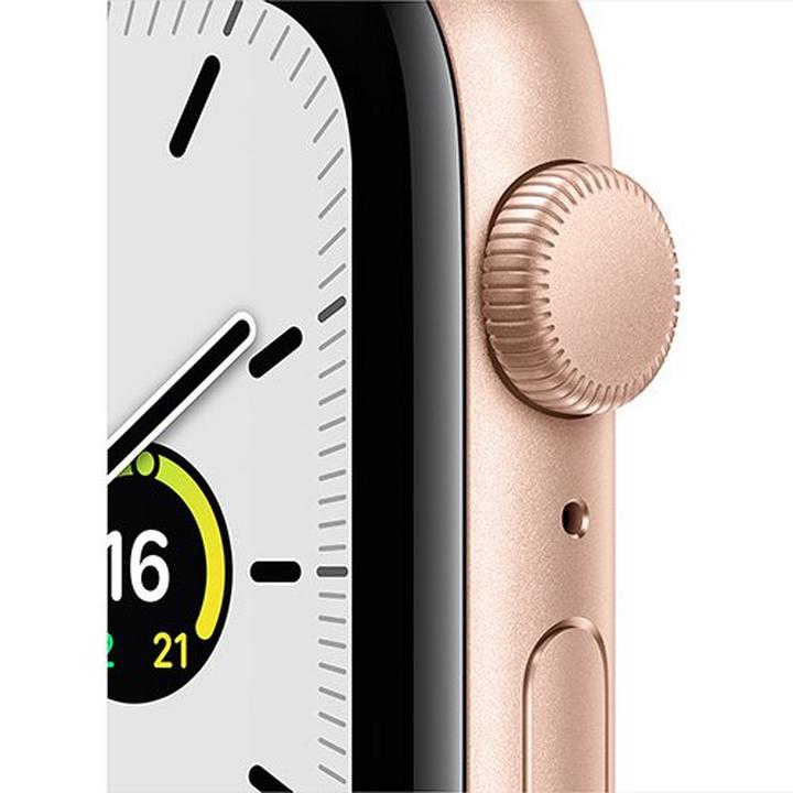 Apple Watch SE GPS, 40mm Gold Aluminium Case with Pink Sand Sport Band