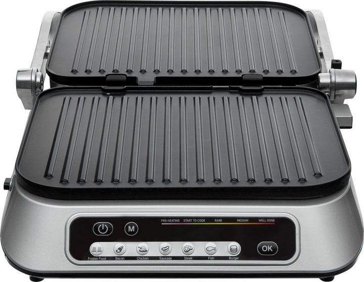 Sencor Intelligent Electric Contact Grill With Removable Plates, 2100W, Silver