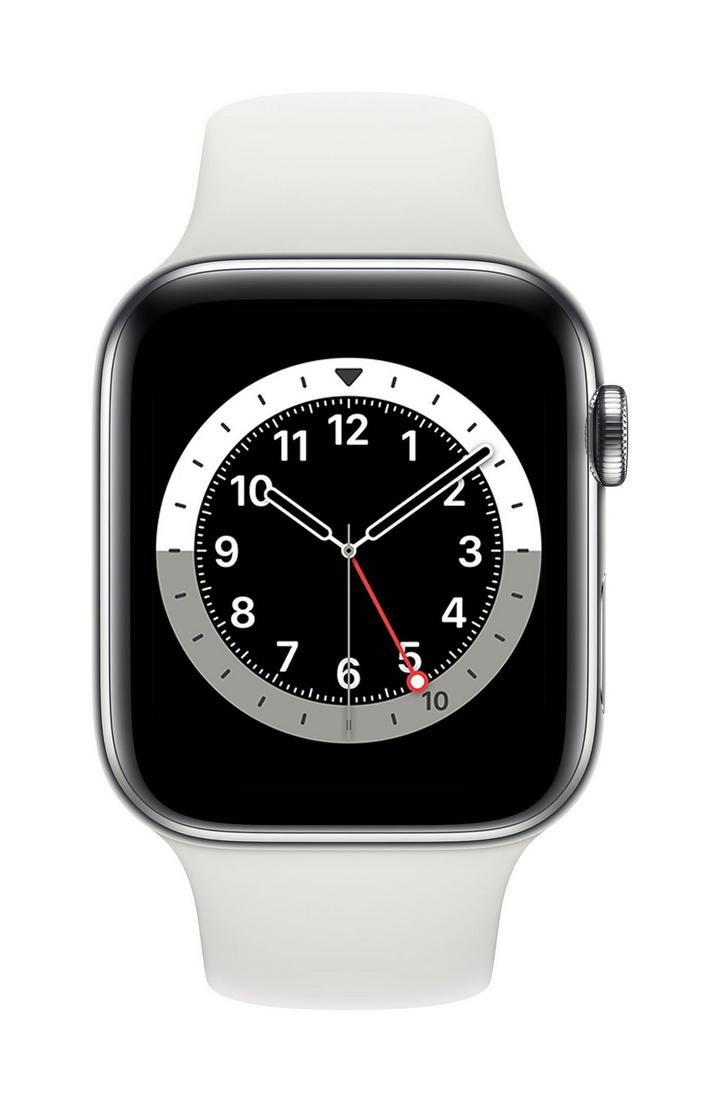 Apple Watch Series 6 GPS + Cellular, 44MM Silver Stainless Steel 