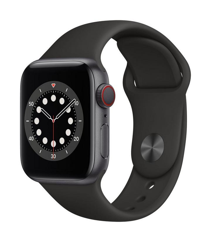 Space grey aluminium cheap case black sport band