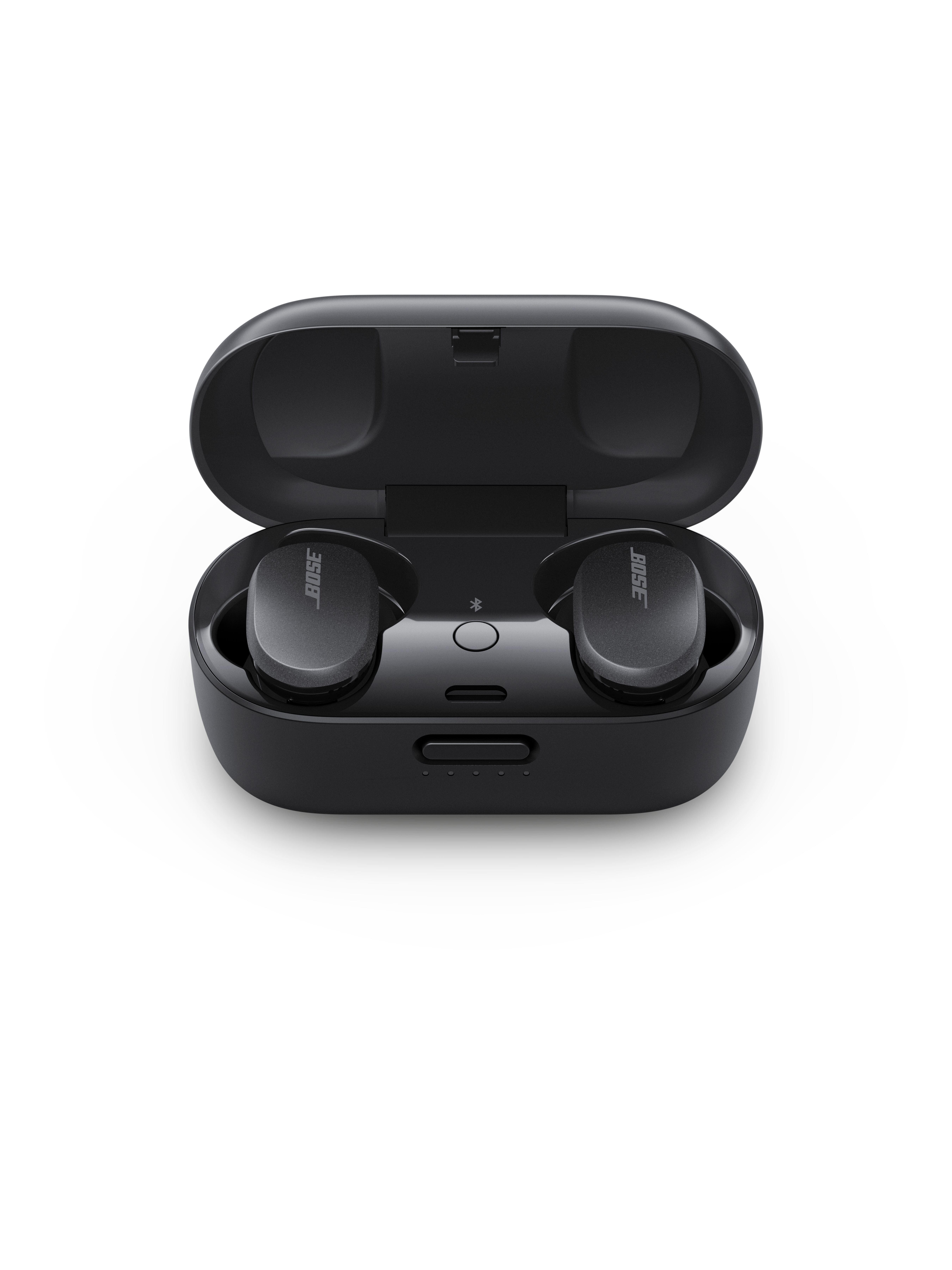 bose qc earbuds flashing red and white