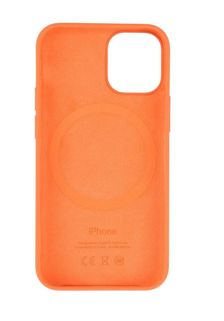 Apple iPhone 12 Mini Silicone Case with MagSafe , Kumquat