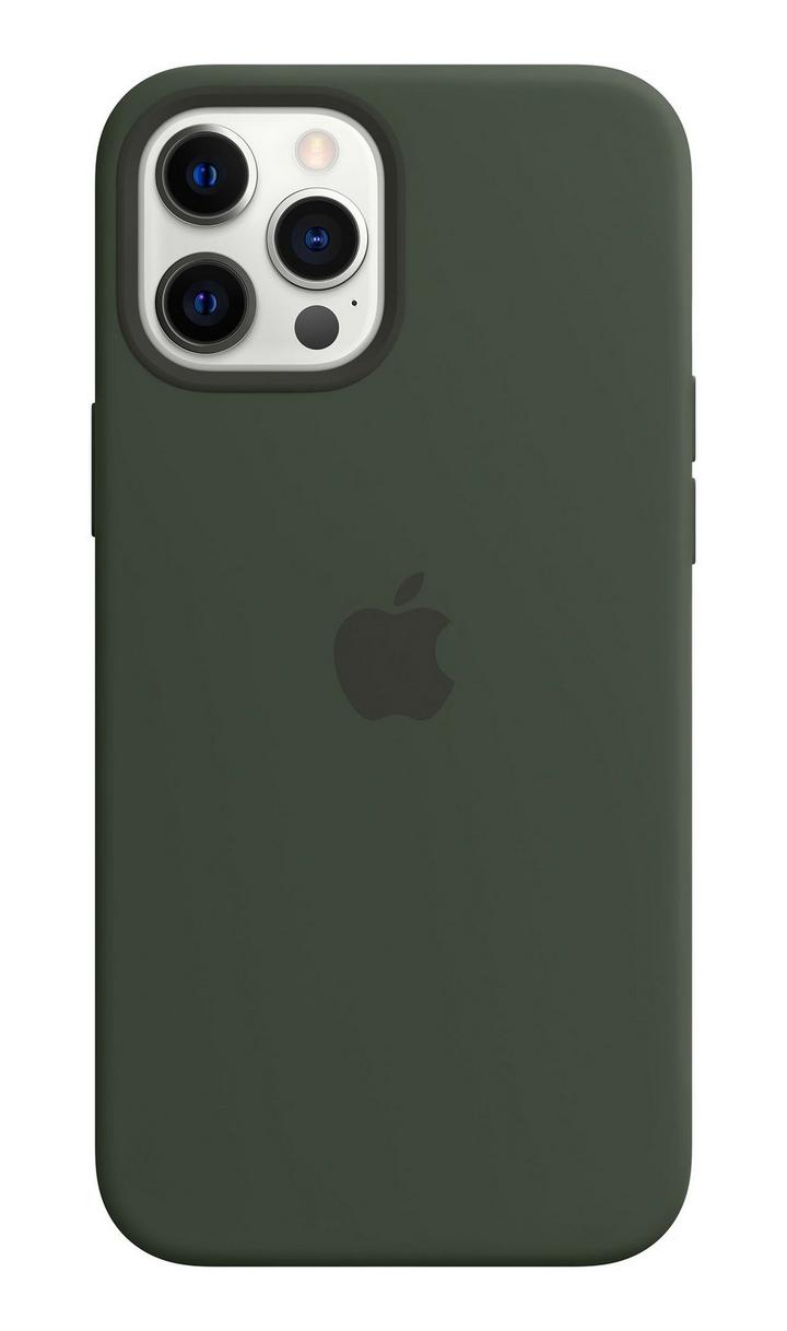 Apple iPhone 12 Pro Max Silicone Case with MagSafe , Cypress Green - eXtra  Saudi