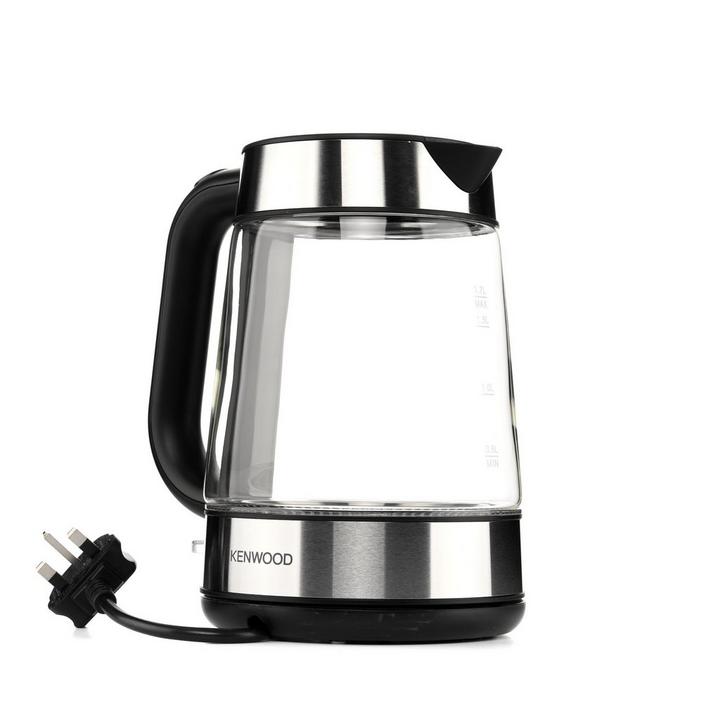 Kenwood ZJG08 1.7L Electric Jug Kettle Glass Body 2200W Black Silver eXtra