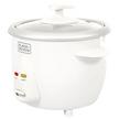 Black+Decker 0.6L Rice Cooker With Glass Lid 350W White