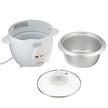 Black+Decker 0.6L Rice Cooker With Glass Lid 350W White