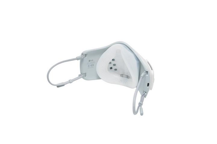 LG PuriCare Rechargeable Wearable Air Purifier Mask With HEPA Filter White