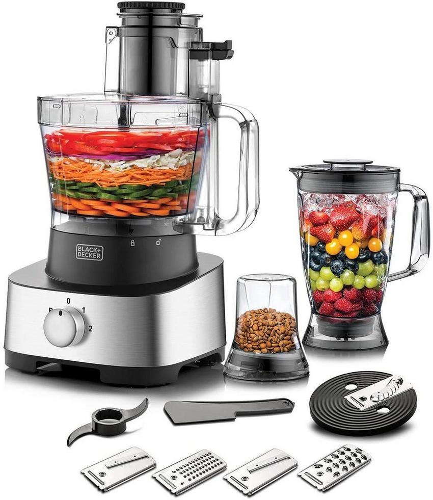 Black Decker 4in1 3.5L Food Processor With Blender 31 Functions