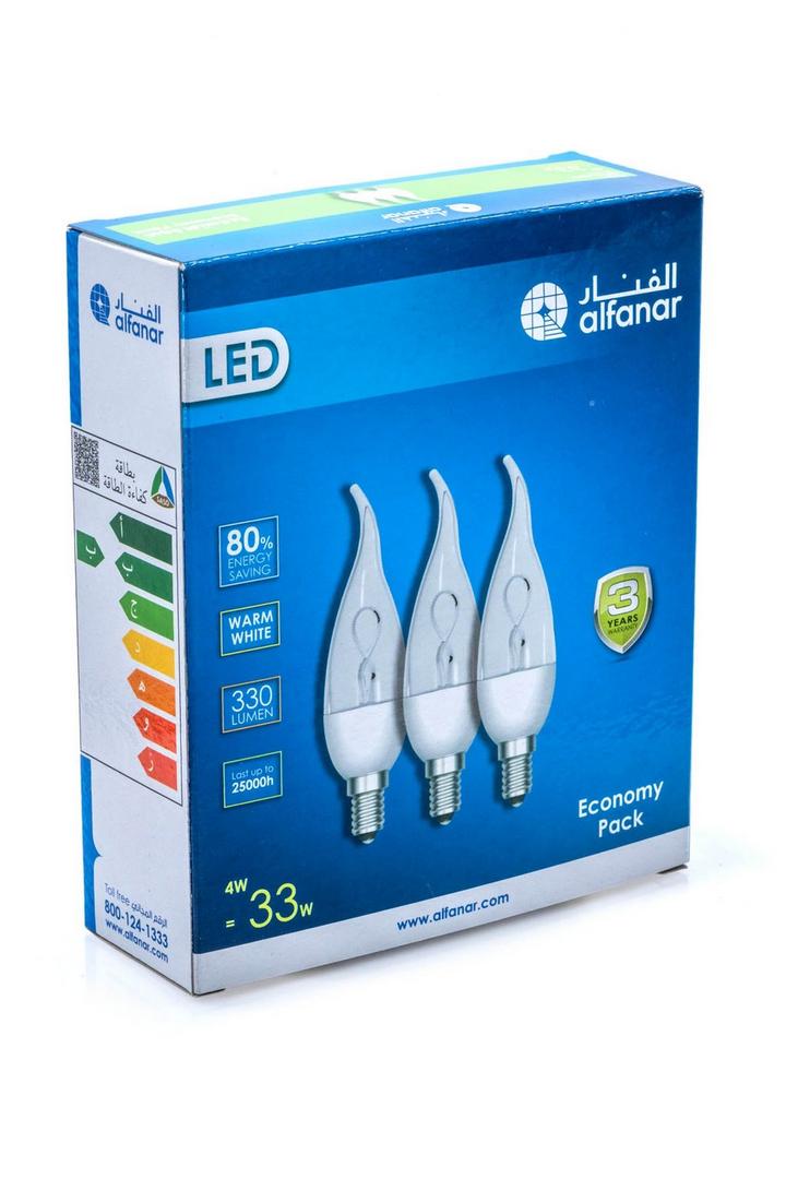 alfanar, LED Candle Promo Pack, 4 Watts, Warm White
