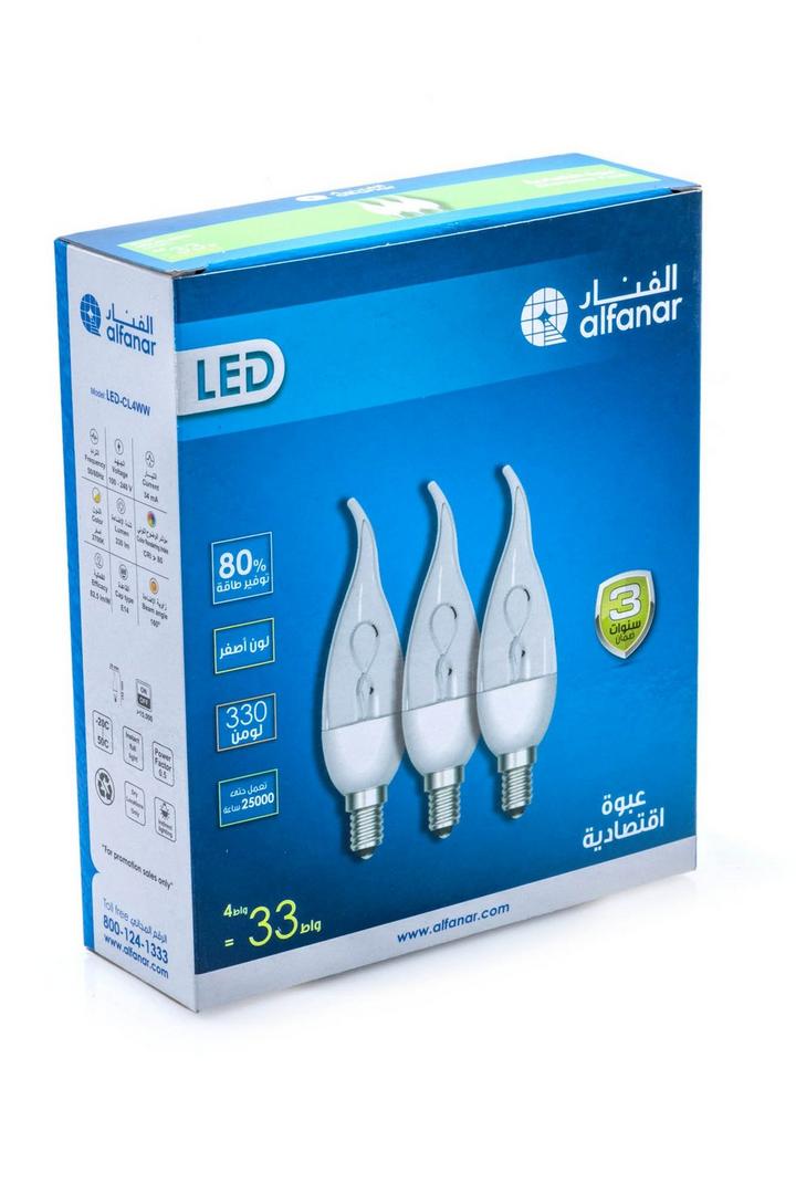 alfanar, LED Candle Promo Pack, 4 Watts, Warm White