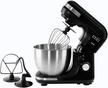 Geepas 3in1 5.0L Kitchen Machine Stand Mixer With Stainless Bowl 600W Black