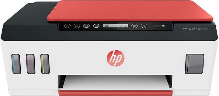 HP Smart Tank 519 Wireless, Print, Scan, Copy, All In One Printer, 220-240V, Red/White