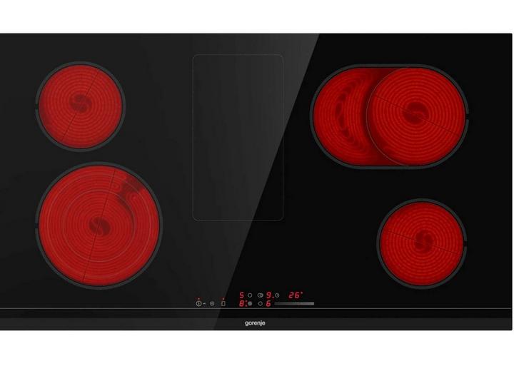 Gorenje Glass ceramic hob, 5 HiLight cooking zones, Black