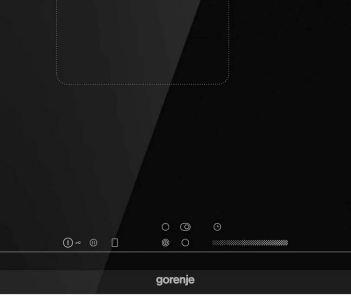 Gorenje Glass ceramic hob, 5 HiLight cooking zones, Black