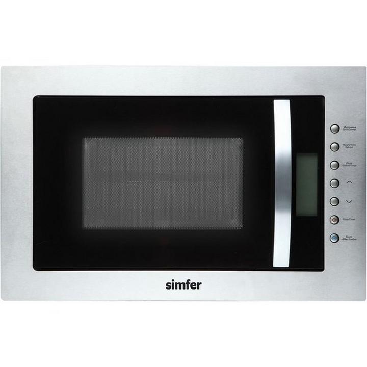 Simfer 28 Ltr Builtin Microwave with Grill,1000ًW, Stainless Steel