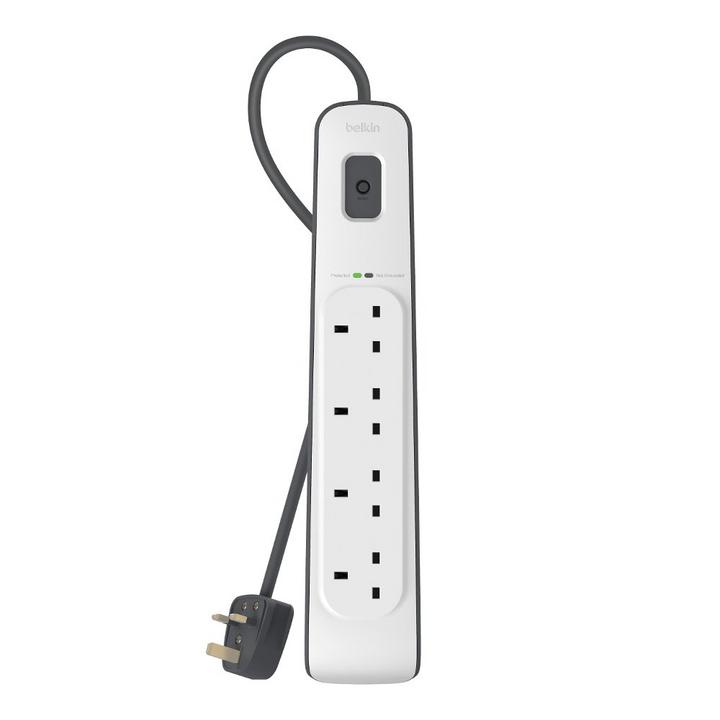 Belkin, 4 Way Surge Protection Strip, 2M